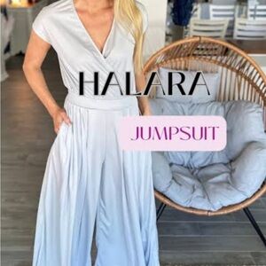 HALARA Women's Bluegreen Jumpsuit with Pockets Size Small